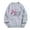 Gray, variant on Fesfesfes Women's Round Neck Sweatshirt Casual Breast Cure Printing Harajuku Style Long Sleeve Sweatshirts Tops or