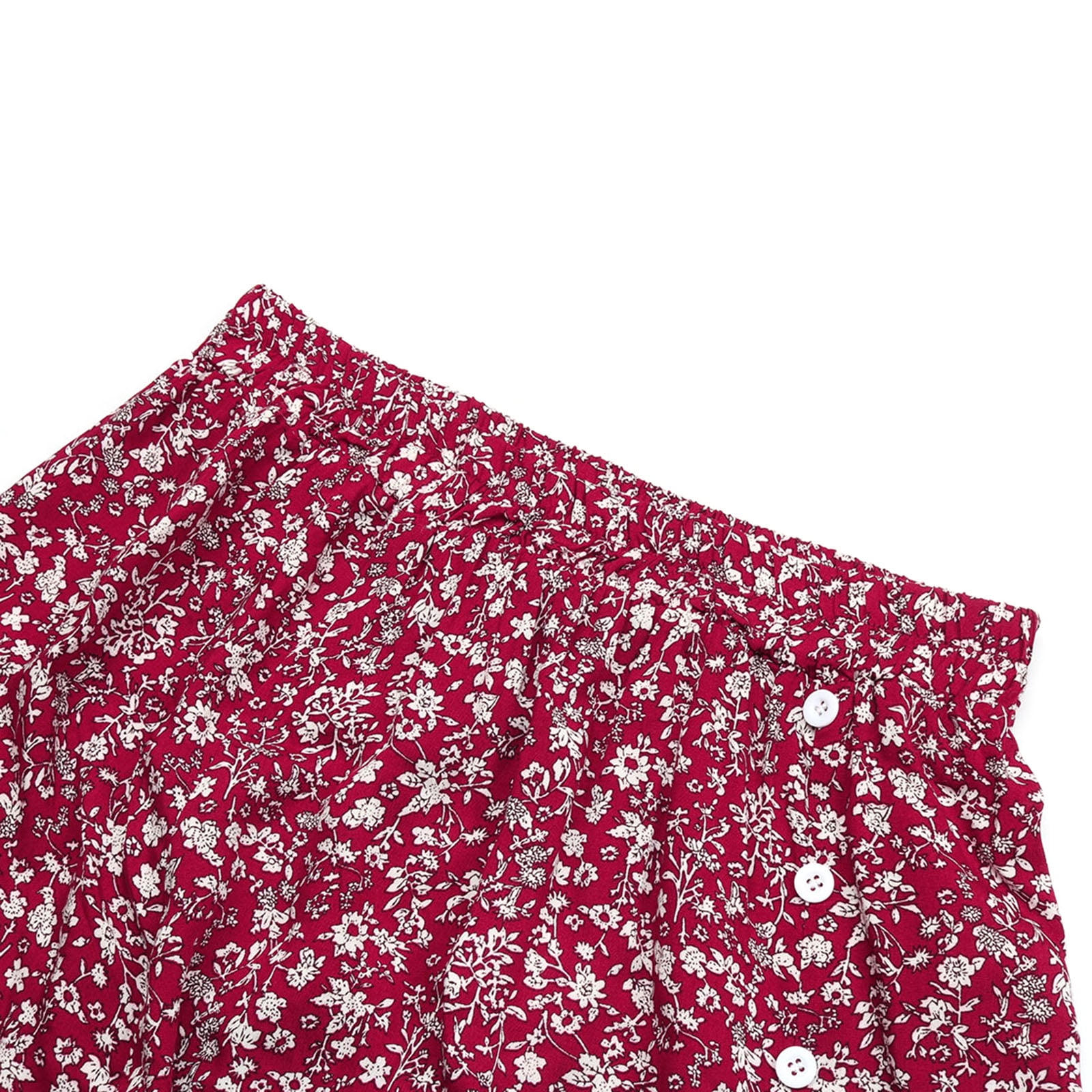 Women's Summer Skirts High Elastic Waisted Casual Skirt