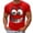 02-Red, variant on Men's 3D Face Printed T Shirts Plus Size Short Sleeve Funny Graphic Printed Tees Comfort Classic Tops 02-Red XL