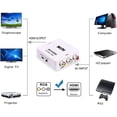 thumbnail image 2 of RCA AV Audio Video Composite to HDMI 1080P Converter With Power Adapter - Black, 2 of 6