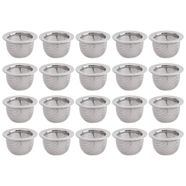 20 Piezas Accesorios de Filtro para Ahumador Cócteles, Doble Pantalla, Recipiente Acero Inoxidable Lavable
