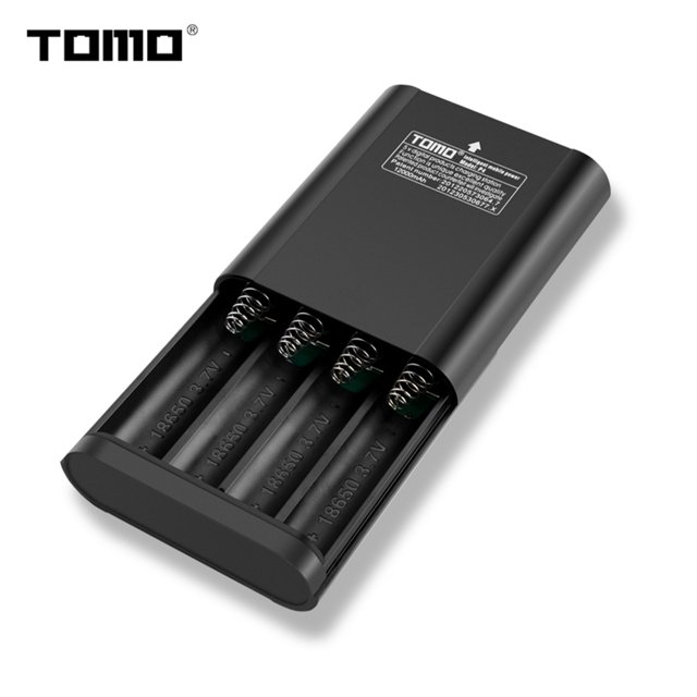 TOMO P4 18650 Cargador de batería de iones de litio Entrada micro USB Dual