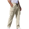 thumbnail image 1 of WEAIXIMIUNG Work Overalls Men Fr Men's Oversized Retro Pocket Drawstring Straight Tube Workwear Pants Casual Pants Jogging, 1 of 7