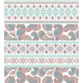 thumbnail image 3 of Ambesonne Tribal Duvet Cover Sets, Floral Paisley and Aztec, 2-King, Cream Aqua and Coral, 3 of 7