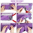 thumbnail image 4 of Snap Button Kit 100set, 9.5mm Snap Fasteners Kit with Pliers, Metal Snaps Kit, 4 of 5