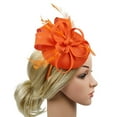 thumbnail image 4 of Tocado Yinane Mujer Gatsby Años 20 Sombrero Derby Diadema Roja, 4 of 8