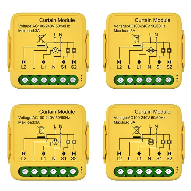 4X Módulo de Interruptor de Cortina Inteligente Zigbee Tuya, Persianas Enrollables Conectadas, Motor Ciego, Aplicación Smart Life, Funciona con GoogleHome