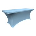 thumbnail image 1 of LA Linen TCSpandex96x30x30_BlueLightX18 LA Linen Rectangular Spandex Tablecloth, 96 by 30 by 30-Inch, Blue Light, 1 of 4