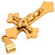 thumbnail image 4 of Amuleto de cruce, colgante de cruce de color duradero, colgante de cruce de oro, calidad premium, 4 of 9