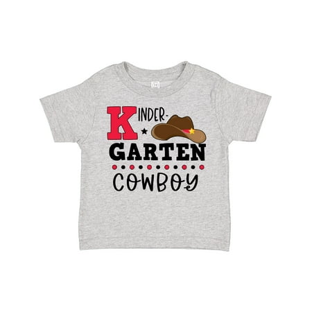 

Inktastic Kindergarten Cowboy with Cowboy Hat Gift Toddler Boy Girl T-Shirt