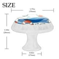 thumbnail image 4 of 4 Pcs Lifebuoy Water Blue Knobs for Kitchen Cabinet Cupboard Dresser Bookcase Drawer Pulls Handles Round Home Decor, 4 of 8