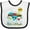 White and Black, variant on Inktastic Mele Kalikimaka Boys or Girls Baby Bib