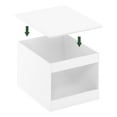 thumbnail image 4 of Furinno 20395WHS Peli Top Opening Litter Box Enclosure, Solid White, 4 of 6