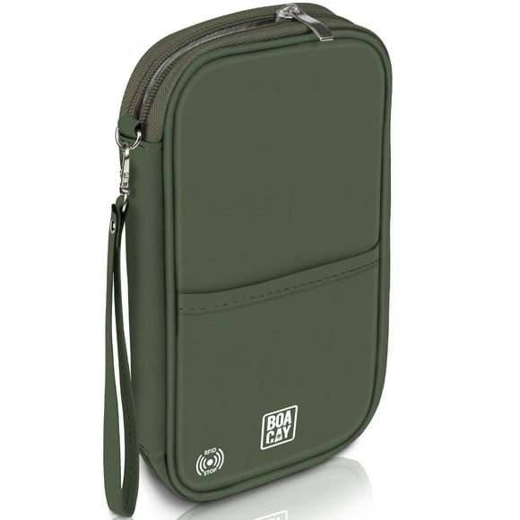 Organizador de documentos de viaje BOACAY RFID para pasaporte familiar