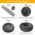 thumbnail image 5 of Nisrada Dog Bed for Medium Large Dogs, 36 inch Washable Round Cozy Soft Pet Bed, 5 of 9