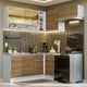 thumbnail image 2 of Cocina Integral Completa Esquinera Madesa Glamy 349cm 06 - Blanco/Marrón Madesa GCGL349006, 2 of 5