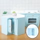 thumbnail image 5 of Casa de muñecas de madera, muebles de cocina en miniatura, accesorios, juego de simulación, decoración armario de esquina, 5 of 9