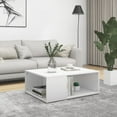 thumbnail image 1 of vidaXL Coffee Table White 90x67x33 cm Engineered Wood, 1 of 4