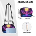 thumbnail image 4 of FORMRS Mini Crossbody Bag for Women Adjustable Shoulder Rope Travel Casual Phone Purse, Purple Neon Road, 4 of 7