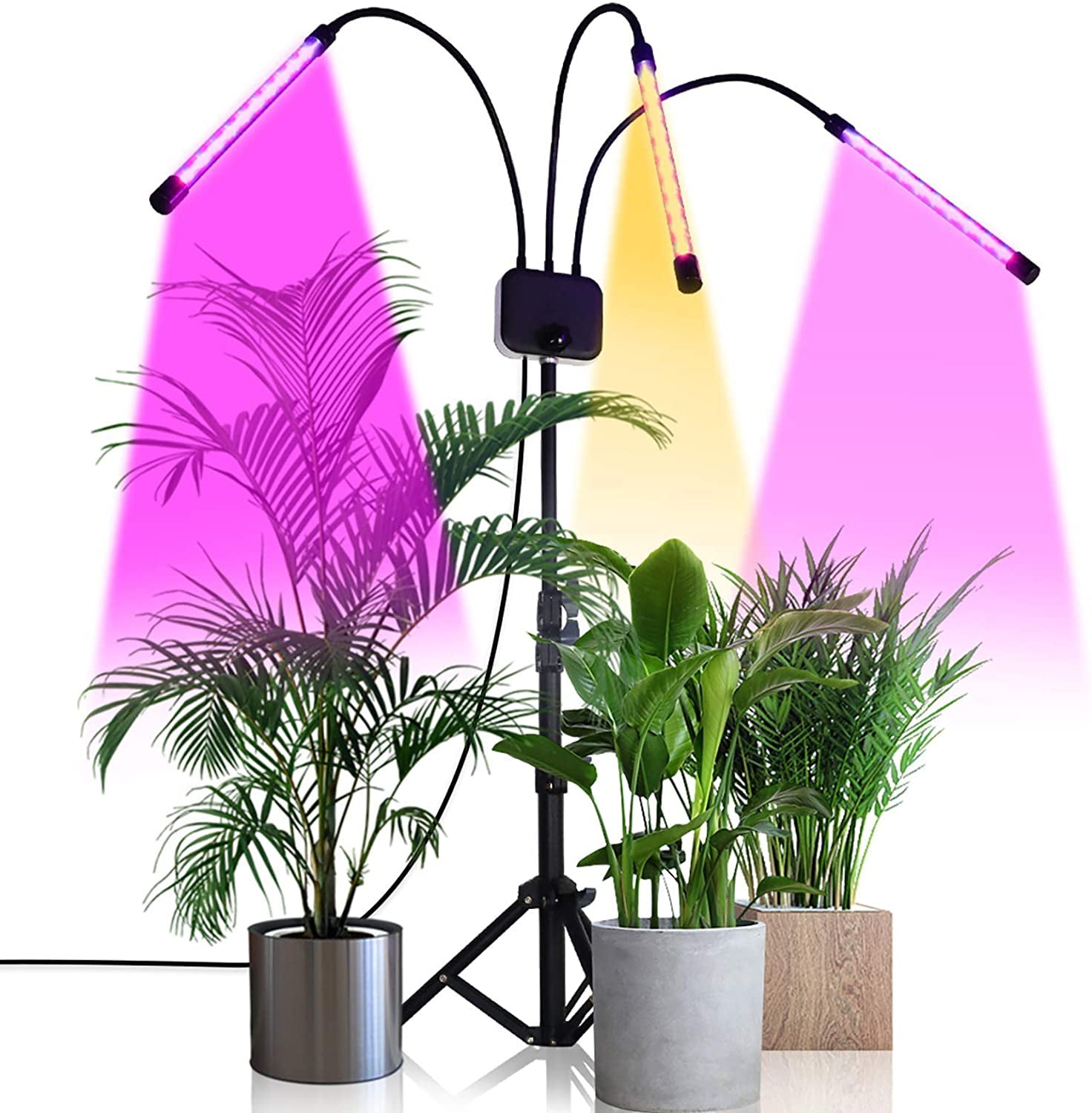 Grow Light with Stand Tri-Head LED Grow Lights for Indoor Plants Full Spectrum 