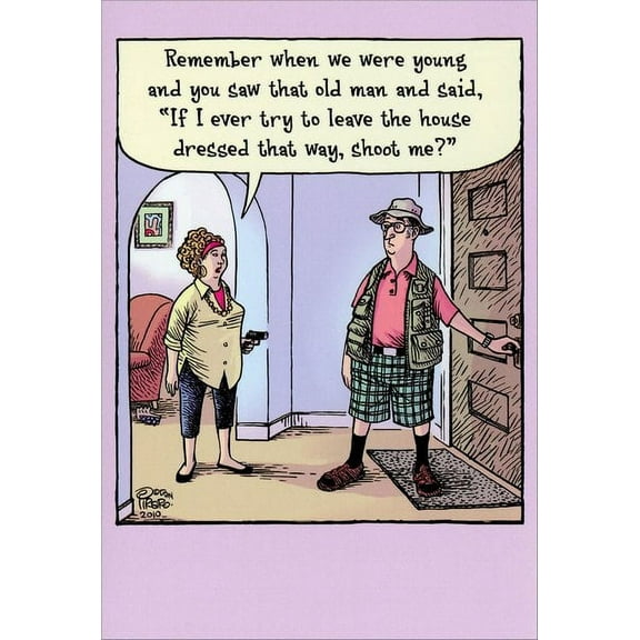 Nobleworks Shoot Me Funny / Humorous Birthday Card