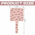 thumbnail image 4 of RAGUPEL Hand Mirrors with Handle,Square Shape Mirror 7.5"*3.9"*0.4" Small Mirror,Eyelash Print Handheld Mirror,Pink, 4 of 7
