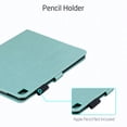 thumbnail image 6 of iPad 9.7 Case 2018/2017, iPad Air 1 2 Case, Allytech Retro PU Leather Embossed Flower Slim Protective Folio Stand Cards Holder Wallet Cover for Apple iPad 9.7" 6th/5th Gen, iPad Air 1 2, Green, 6 of 7