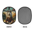 thumbnail image 2 of Pofeuu Forest Maple Leaf Husky Print Silicone Pot Mat Mitten With Hanging Loop Heat Resistant Oven Mitts Non-Slip Bbq Baking Smoking Potholders, 2 of 7