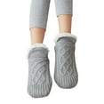thumbnail image 2 of Tittly Slouch Socks Socks for Women Floor Stockings Plus Thick To Keep Warm Sock Lightweight Cotton Socks Cute Socks Cotton Socks Grey 46-48, 2 of 4