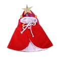 thumbnail image 1 of Disfraz navideño clásico de gato con capa de cachorro y gorro de Papá Noel. Rojo l, 1 of 9