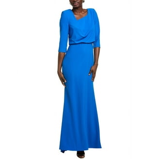 green emerald velvet dress Suzannah London | Sophie Lightweight Silk Wool Coat Dress in Silvery Blue main image 1
