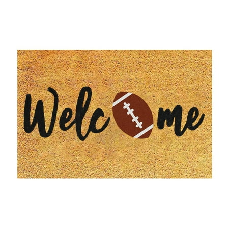 

BNisBM Interesting Front Door Game Welcome Mat Farmhouse Front Door Decorative Baseball And Football Welcome Mat Front Door Absorbent And Wear Baseball Mat23.6iN Breakthrough