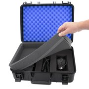 CASEMATIX 15.6″ Hard Laptop Case – Shock-Absorbing Foam, Crushproof Shell, Fits Laptops up to 15″ × 10.5″, Padlock Rings & Carry Handle