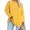 Yellow, variant on Women's Plus Size Tops Long Sleeve Crew Neck Oversized T Shirts Loose Casual Tunics