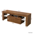 Television Stands for Living Room, Walnut TV with LED and
