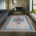 thumbnail image 2 of Casavani Dining Room Natural Cotton Area Rug,Blue 11x11 Ft, 2 of 6