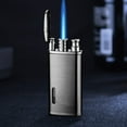 thumbnail image 6 of Steel Lighters Windproof Metal Wheelie Lighter for Men Husband Gifts Outdoor Camping Smoking Accessories BBQ Car Emergency Survival Kit, 6 of 6