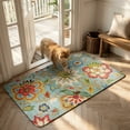 thumbnail image 2 of Lahome 2'x4' Collection Floral Runner Rug Non Slip Vintage Hallway Runner Rug, Laundry Throw Rugs and Mats for Laundry Room, Washable Runner Rugs for Kitchen Floor Bedroom Hallway Entryway Area Rugs, 2 of 9