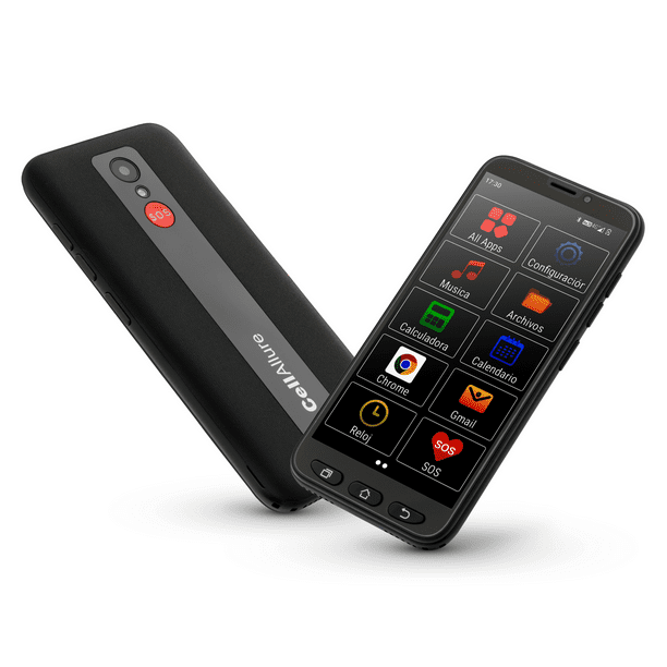 Cellallure Bienestar Smart Teléfono celular para adultos mayores con GPS y botón SOS