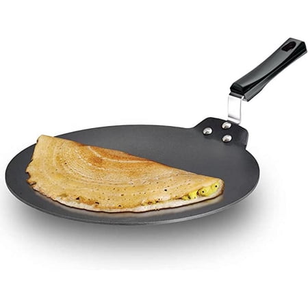 FUTURA - DT30 DT-30 Dosa Tava Nonstick Indian, 12-inch, Black