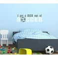thumbnail image 3 of Kick Out of Soccer Wall Decals Stickers Vinyl Lettering Art Sports Boy Bedroom Decor 2color 23x7-Inch, Storm Gray/White, 3 of 6