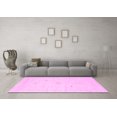 thumbnail image 3 of Ahgly Company Indoor Rectangle Solid Pink Modern Area Rugs, 6' x 9', 3 of 4