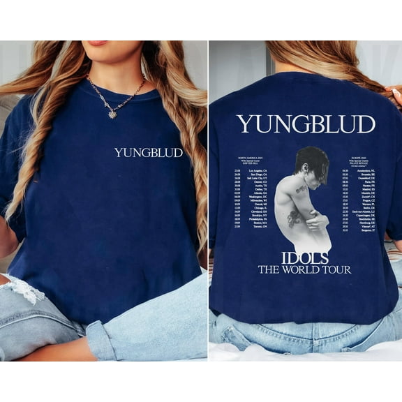 Unisex Yung.blud New Album IDOLS Tour 2025 Graphic T-Shirt, Sizes S-5XL, Tbun