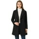 thumbnail image 1 of Abrigos de invierno Allegra K cruzados con solapa con muesca para mujer Negro XL, 1 of 6
