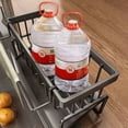 thumbnail image 4 of Organizador de fregadero de cocina, soporte de plástico para esponja y jabón, con colgador de paños, escurridor y bandeja de drenaje automático para encimera de cocina., 4 of 7