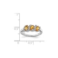 thumbnail image 2 of Gem & Harmony 1/2 Carat Three Stone Citrine Ring in Sterling Silver for Women, 2 of 4