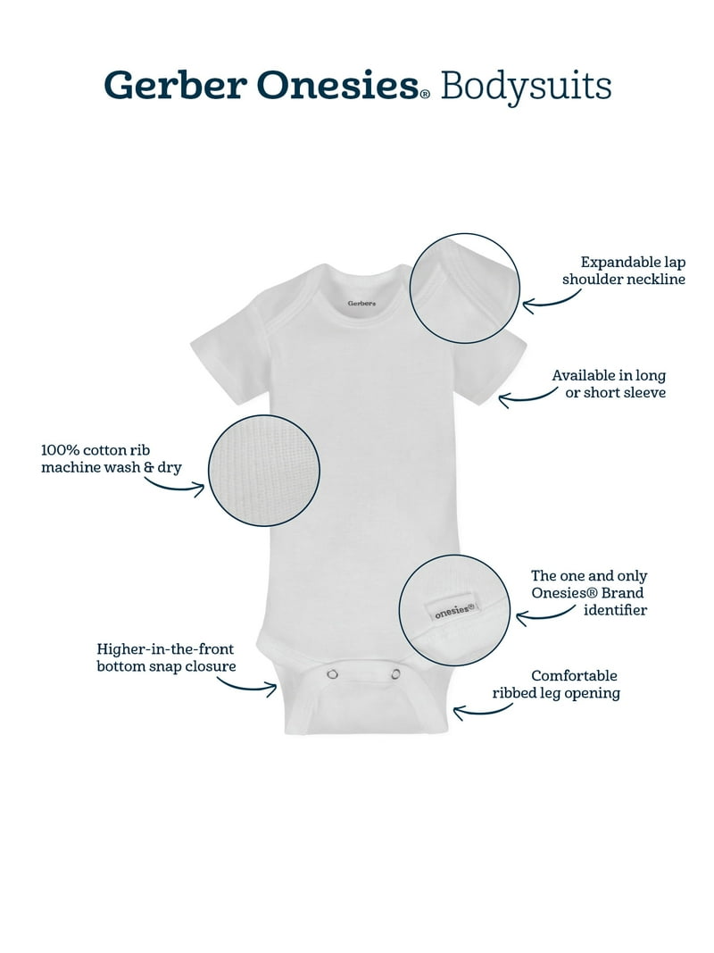 Gerber 6-Pack Body A Manica Lunga In Cotone Per Neonati E Bambini (0-24 Mesi) – Stampa Cani E Fiocchi Di Neve