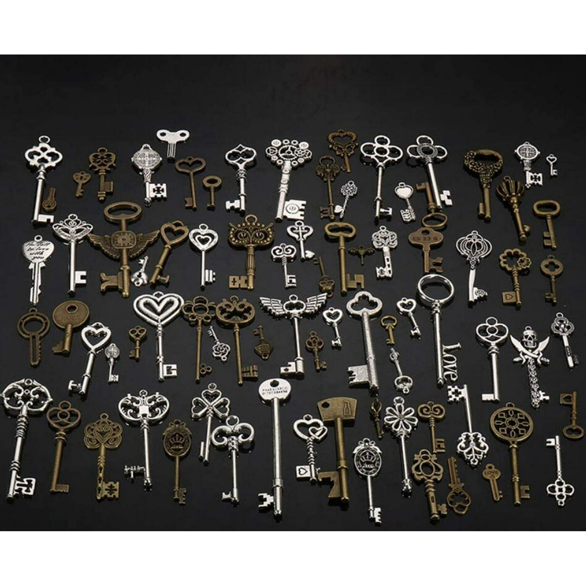 Dawht 80 Pcs Skeleton Keys Antique