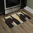 thumbnail image 2 of J&V TEXTILES Oversized 20"x36" Feel at Ease Anti-Fatigue Kitchen Mat Wine Silhouette, 2 of 9