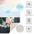 thumbnail image 3 of Yayeee Bath Rug for Bathroom Floor Non Slip Contour Fluffy Soft Absorbent Mat, 20"x24", Sitting on The Moon, 3 of 7